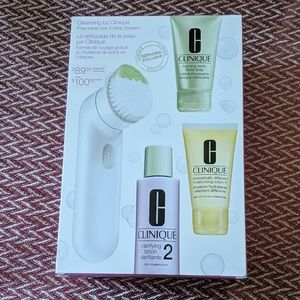 🆕 Clinique sonic brush device plus travel 3 step kit